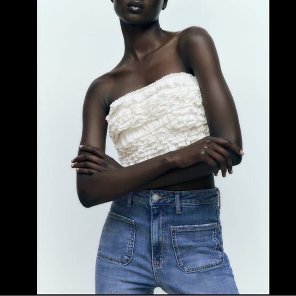 ZARA RUFFLED TOP LIMITED EDITION - Picture 2 of 8